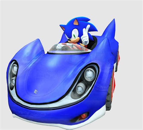 Sonic the hedgehog drive in mascot